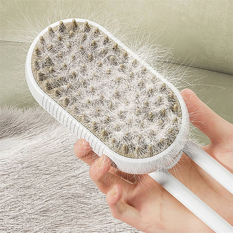Cat Steam Brush Steamy Dog Brush 3 In 1 Electric Spray Cat Hair Brushes For Massage Pet Grooming Comb Hair Removal Combs Pet Products by DC-THE CEO