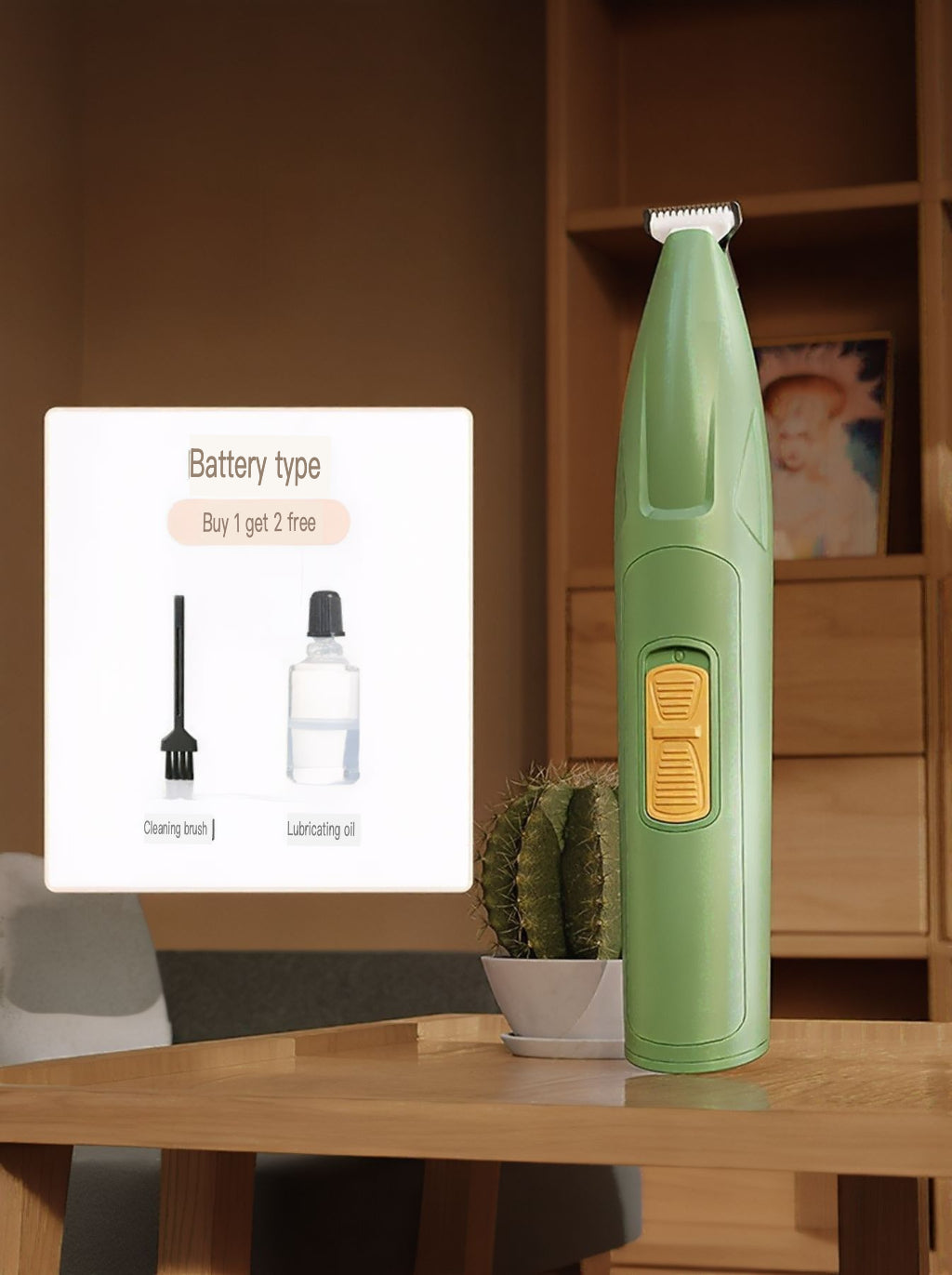 LED Pet Paw Trimmer Rechargeable Low Noise by Trendsi