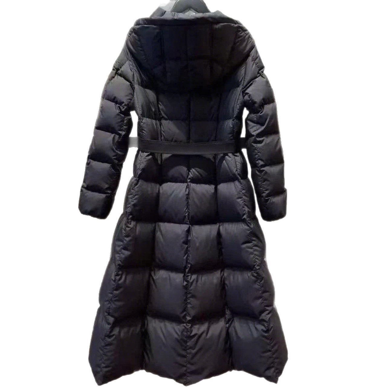 Long Casual Hooded Warm White Duck Down Jacket