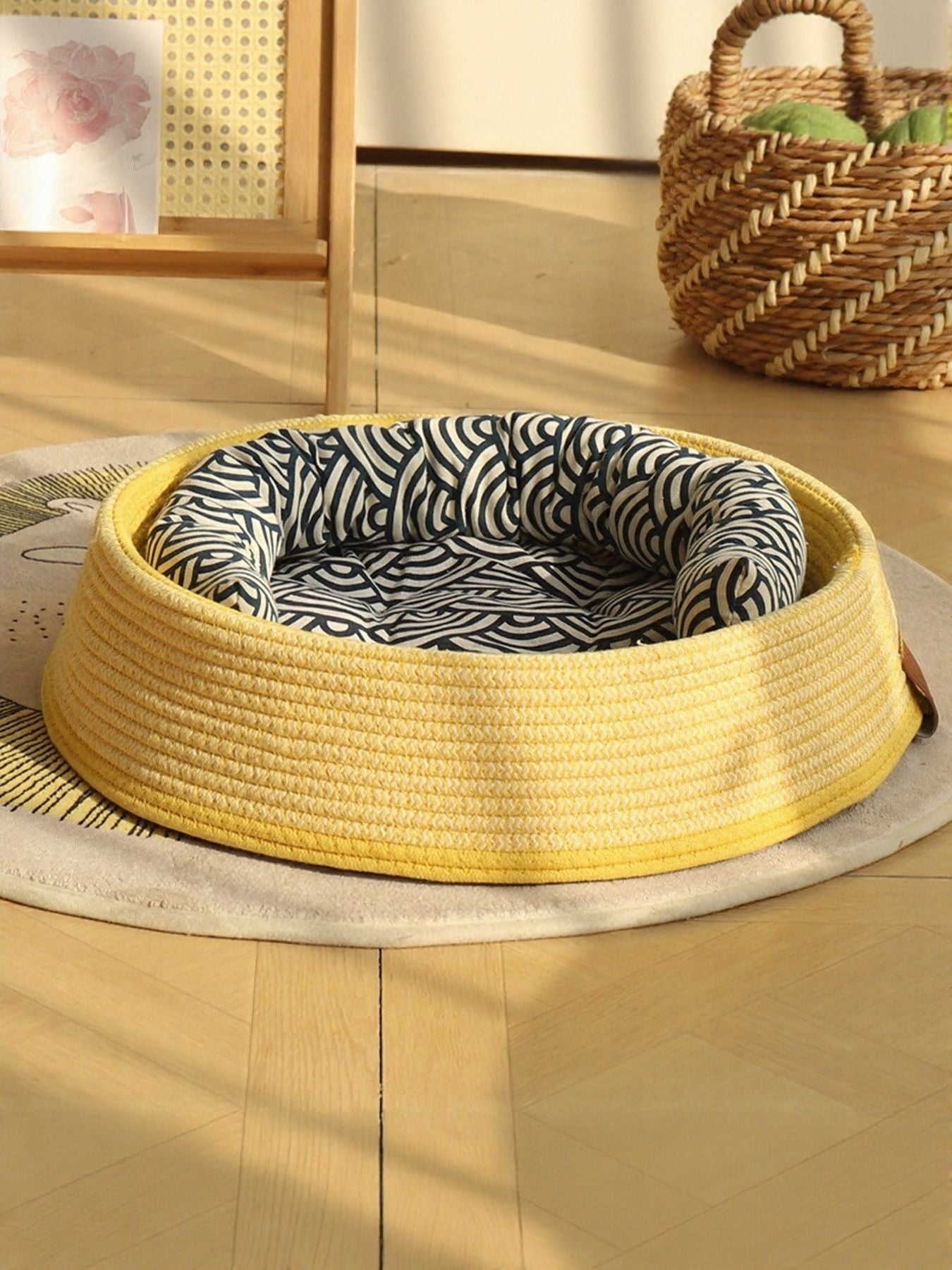 Woven Rattan Pet Nest by Trendsi